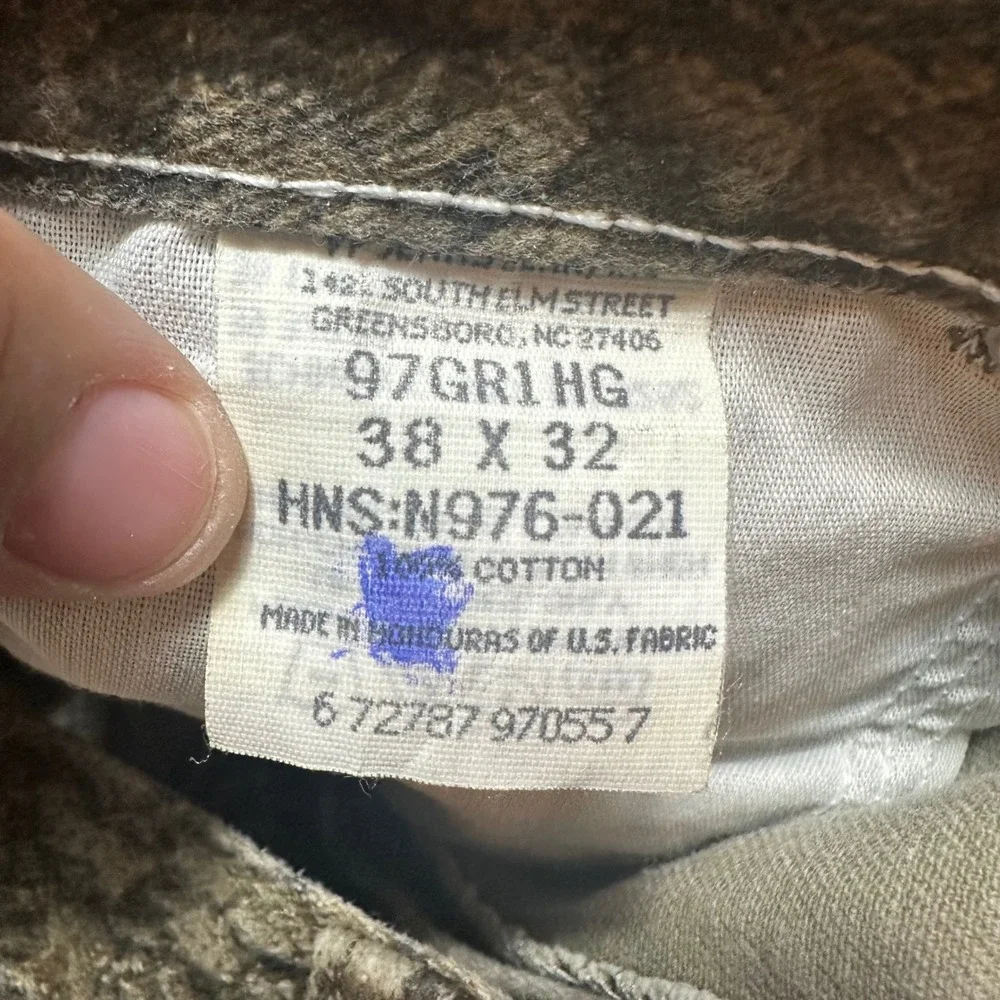 Vintage Wrangler 97GR1HG‎ Camo Pant 38x32 Realtree Hunting Y2K Workwear